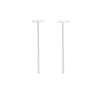 Elli Boucles d'Oreilles Femme Balayage Tendance en Argent Sterling 925