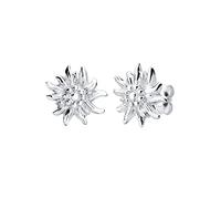 Elli Boucles d'oreilles Femme Boucles d'oreilles Edelweiss Traditionnel en argent 925 Sterling