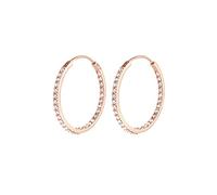 Elli Boucles d'Oreilles Femme Créoles Scintillant avec des Cristaux