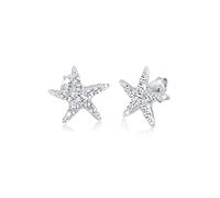 Elli Boucles d'Oreilles Femme Cristaux d'Étoile de Mer en Argent 925