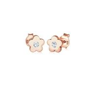 Elli Boucles d'Oreilles Femme Enfants Fleurs Symbolee Ludique avec Cristaux en Argent Sterling 925