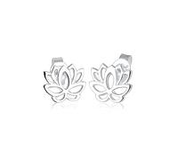 Elli Boucles d'Oreilles Femme Fleur de Lotus en Filigrane en Argent 925