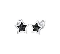 Elli Boucles d'Oreilles Femme Motif de l'Étoile et Moderne avec Cristaux