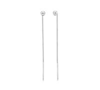 Elli Boucles d'Oreilles Femme Pendetif Boule Minimale en Argent Sterling 925