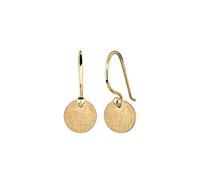 Elli Boucles d'Oreilles Femmes Pendentif d'oreilles Géo Plaquette Minimaliste Tendance Mat en Argent Sterling 925