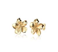 Elli Boucles d'Oreilles Femmes Clous d'oreilles Fleur de Frangipane Nature Filigrane en Argent Sterling 925