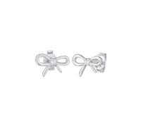Elli Boucles d'Oreilles Femmes clous d'oreilles noeud tendance avec cristal de zirconium en argent sterling 925