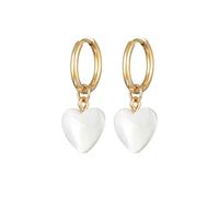 Elli Boucles d'Oreilles Femmes Créoles Cœur Pendentif
