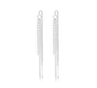 Elli Boucles d'Oreilles Femmes Pendentif d'oreilles Chaînes Traversante en Argent Sterling 925