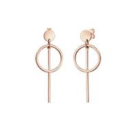 Elli Boucles d'Oreilles Femmes Pendentif d'oreilles Géo Cercle Basique Minimaliste Cool en Argent Sterling 925
