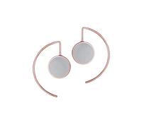 ELLI Boucles d'oreilles 'Geo' or rose / gris, Taille One Size