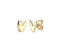 ELLI Boucles d'oreilles 'Hirsch' or, Taille One Size