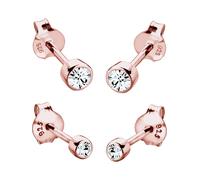 ELLI Boucles d'oreilles 'Kristall' or rose, Taille One Size