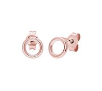 Elli Rond Cercle Base Geo Minimal 925 Argent Plaqué or Rosé