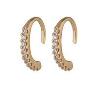 Elli 0305851019 Boucles d'oreilles simples avec cristaux de zirconium Doré Taille unique