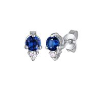 ELLI Boucles d'oreilles saphir / argent, Taille One Size