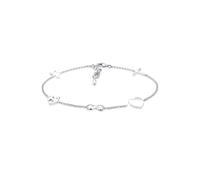 Elli - Bracelet - Argent 925 - Croix Etoiles Coeur Infini Ancre - 16 cm
