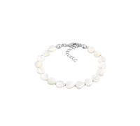 ELLI Bracelet argent / blanc perle, Taille 17