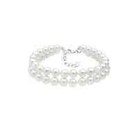 ELLI Bracelet argent / blanc perle, Taille 19