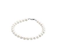 ELLI Bracelet argent / blanc perle, Taille 21