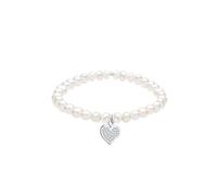ELLI Bracelet argent / blanc, Taille 19
