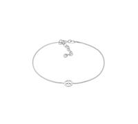 Elli Bracelet Filigrane pour femme Peace Boho en argent 925, 160, Argent sterling