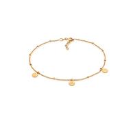 Elli Bracelet de Cheville Femmes Boule Plaquettes Martelées