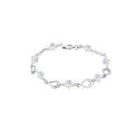 ELLI Bracelet 'Feder' bleu / argent, Taille 18