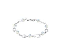 ELLI Bracelet 'Feder' bleu / argent, Taille 19