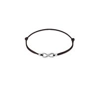 Elli Bracelet Femmes Symbole Infinité Élastique Noir en Argent Sterling 925