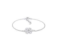Elli Bracelet Femmes pendentif flocon de neige ludique avec cristal en argent sterling 925