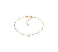 Elli Bracelet Femmes pendentif lettre S Basique argent 925 plaqué or