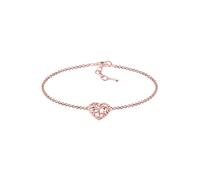 ELLI Bracelet 'Herz, Lebensbaum' or rose, Taille 16