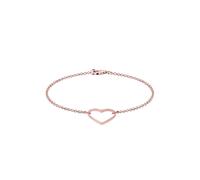 ELLI Bracelet 'Herz' or rose, Taille 20
