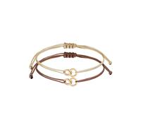ELLI Bracelet 'Infinity' marron / cappuccino / or, Taille 16