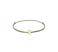 ELLI Bracelet 'Kleeblatt' or / olive, Taille 16