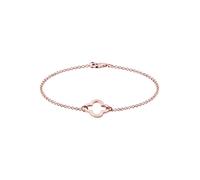 ELLI Bracelet 'Kleeblatt' or rose, Taille 20