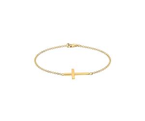 ELLI Bracelet 'Kreuz' or, Taille 19