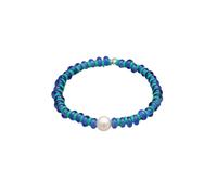 ELLI Bracelet 'Kugel' bleu / vert / argent / blanc, Taille 16