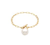 ELLI Bracelet or / blanc perle, Taille 16