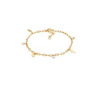 ELLI Bracelet or / blanc perle, Taille 16