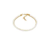 ELLI Bracelet or / blanc perle, Taille 16