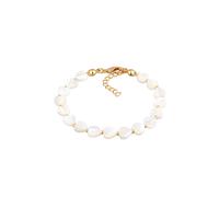 ELLI Bracelet or / blanc perle, Taille 17