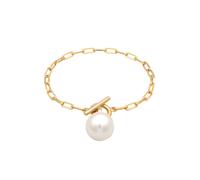 ELLI Bracelet or / blanc perle, Taille 18