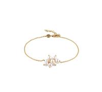 ELLI Bracelet 'Pearl' or / blanc perle, Taille 16