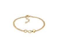 Elli Bracelet pour femme avec cœur et infini en argent sterling 925, 160, Argent sterling, Sans