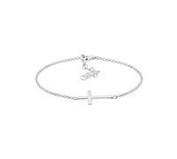 Elli Bracelet pour femme en forme de croix en argent sterling 925 plaqué or rose, 160, Argent sterling Métal, Sans