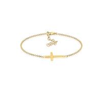 Elli Bracelet pour femme en forme de croix en argent sterling 925 plaqué or rose