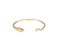Elli Bracelet PREMIUM Bracelet Femmes Anneau de bras ouvert motif serpents en argent sterling 925 plaqué or