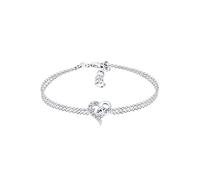 Elli Bracelet Women Heart Symbol Love with Crystals in 925 Sterling Silver